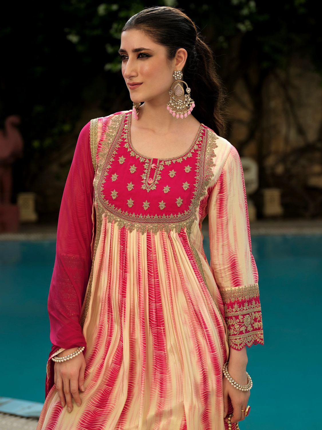 Image of Indo Era Women Kurta Pant Dupatta Set