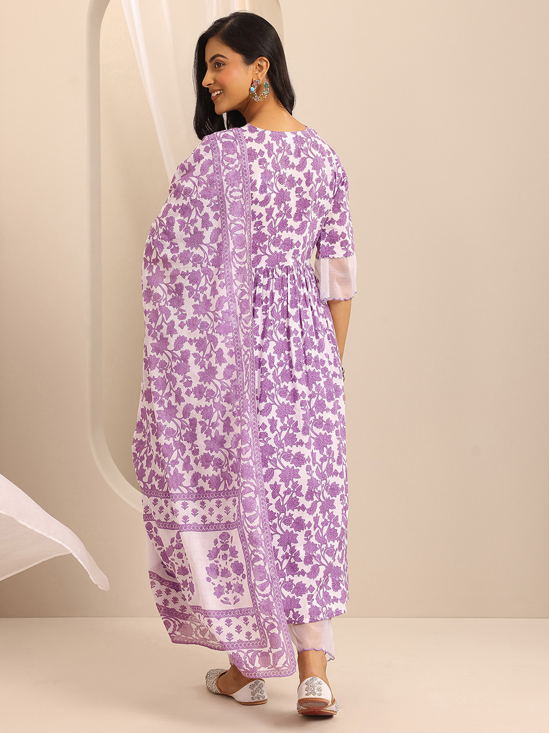 Image of LIBAS Women Kurta Palazzo Dupatta Set