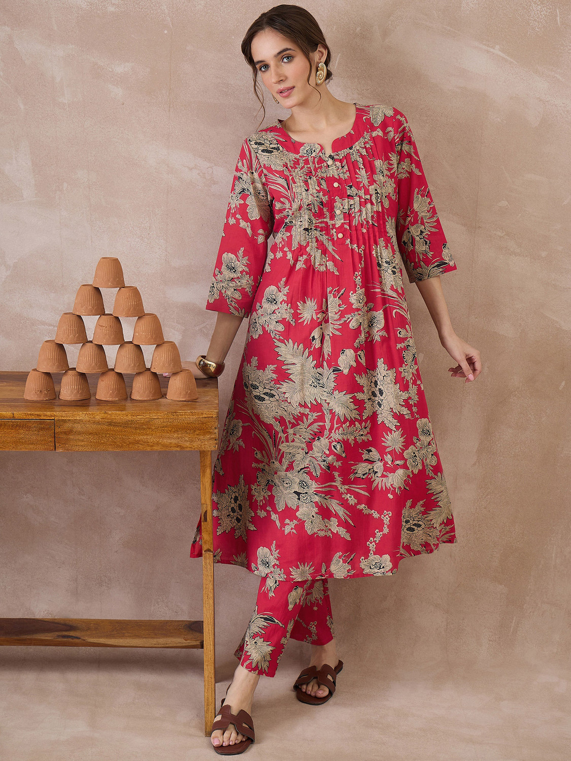 Image of Indo Era Women Kurta Pant Set