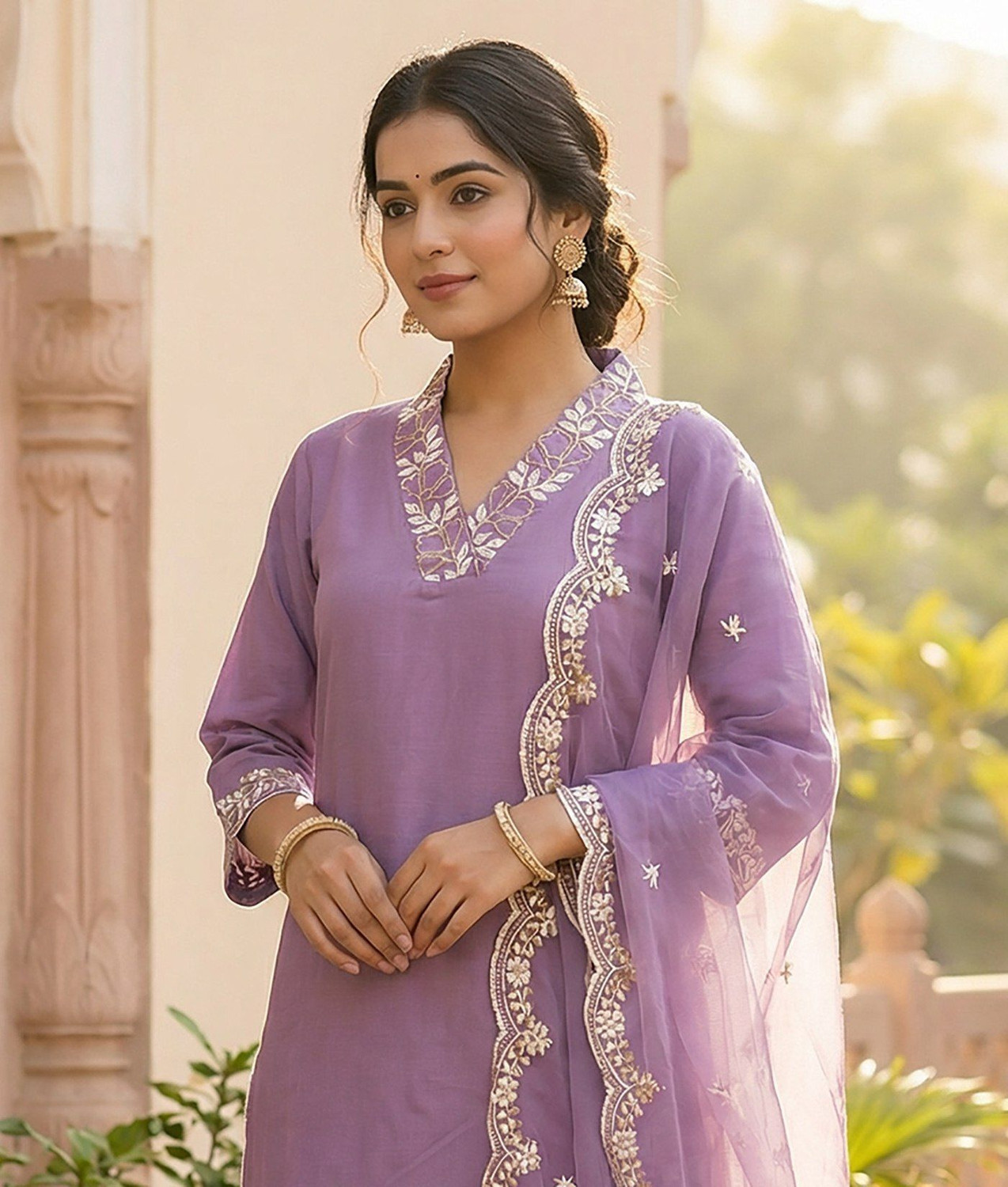 Image of KHODIYAR ENTERPRISE Women Kurta Pant Dupatta Set