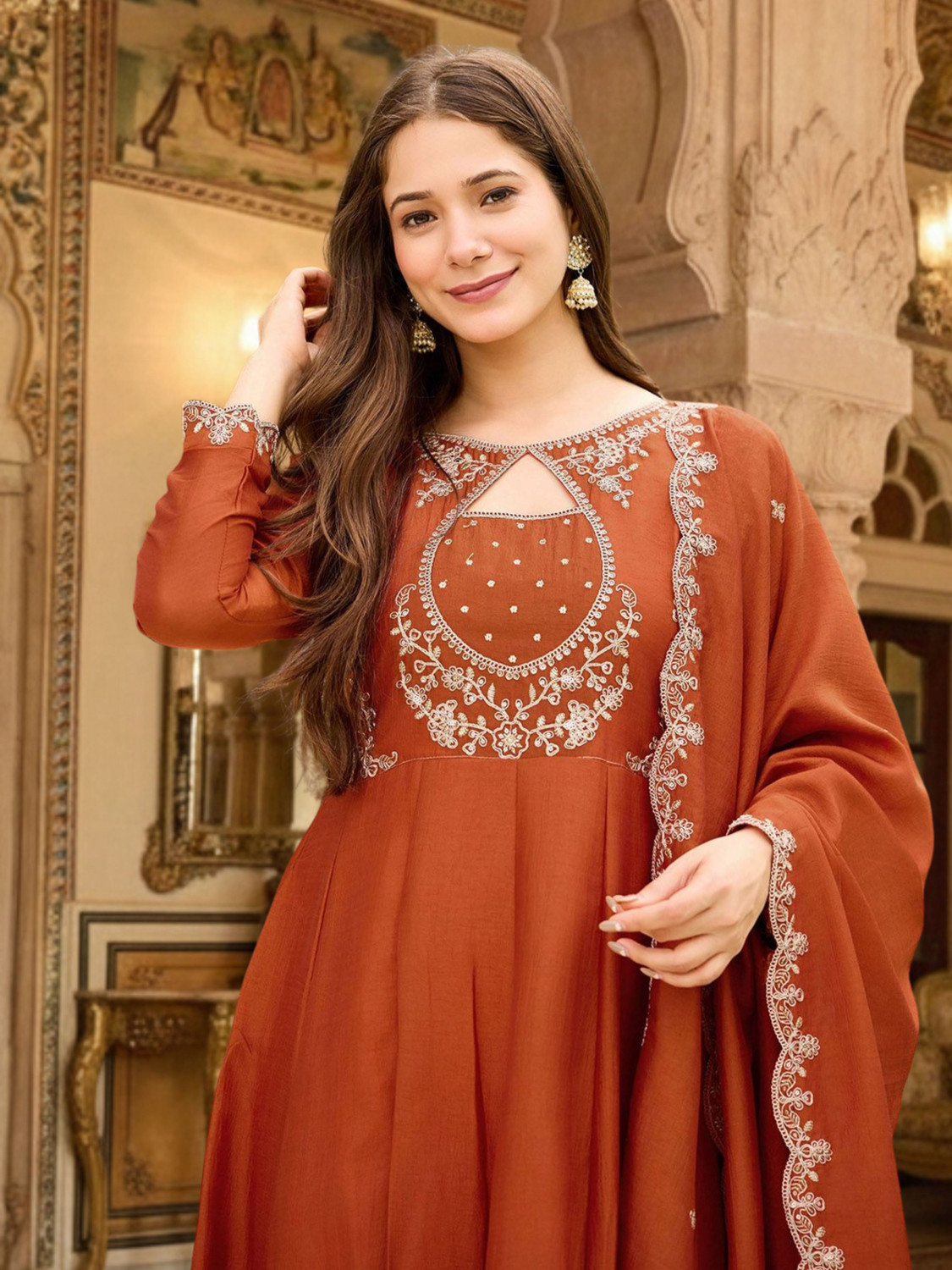 Image of Royal Export Women Kurta Pant Dupatta Set