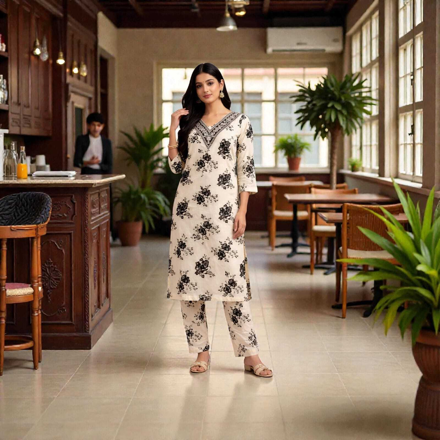 Image of GS Attire Women Kurti Pant Set