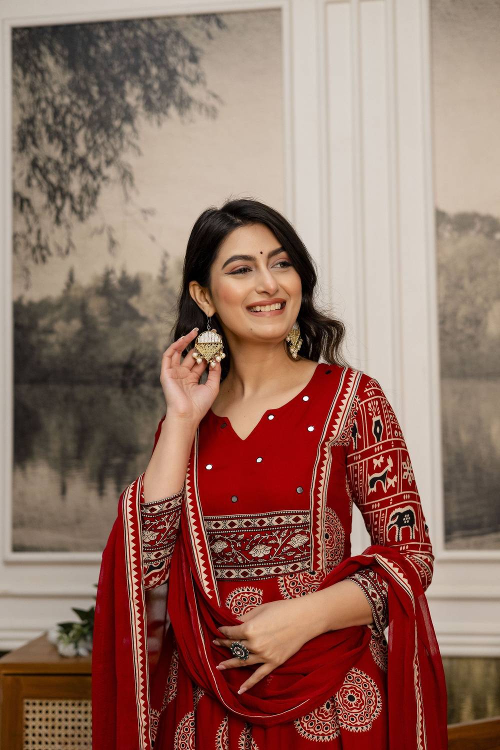 berrylicious Women Kurta Pant Dupatta Set - Image 1