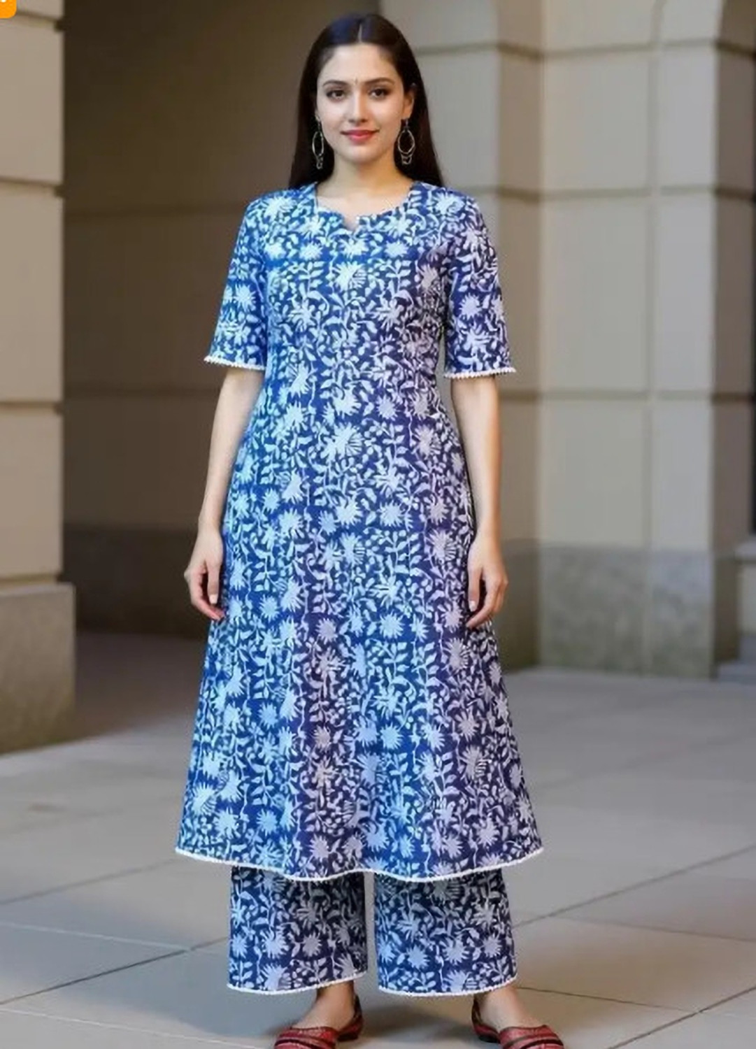 Image of SUBH LAXMI Women Kurta Palazzo Set