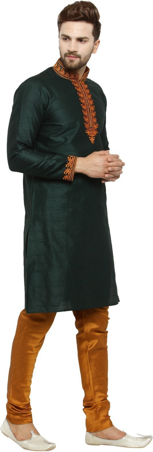Image of Over Crowd Men Sherwani Pyjama Set