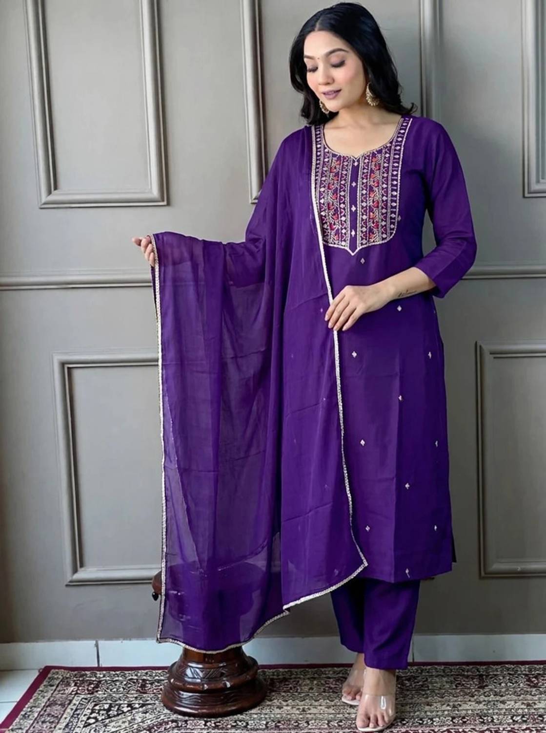 Marziyaa Women Kurta Pant Dupatta Set