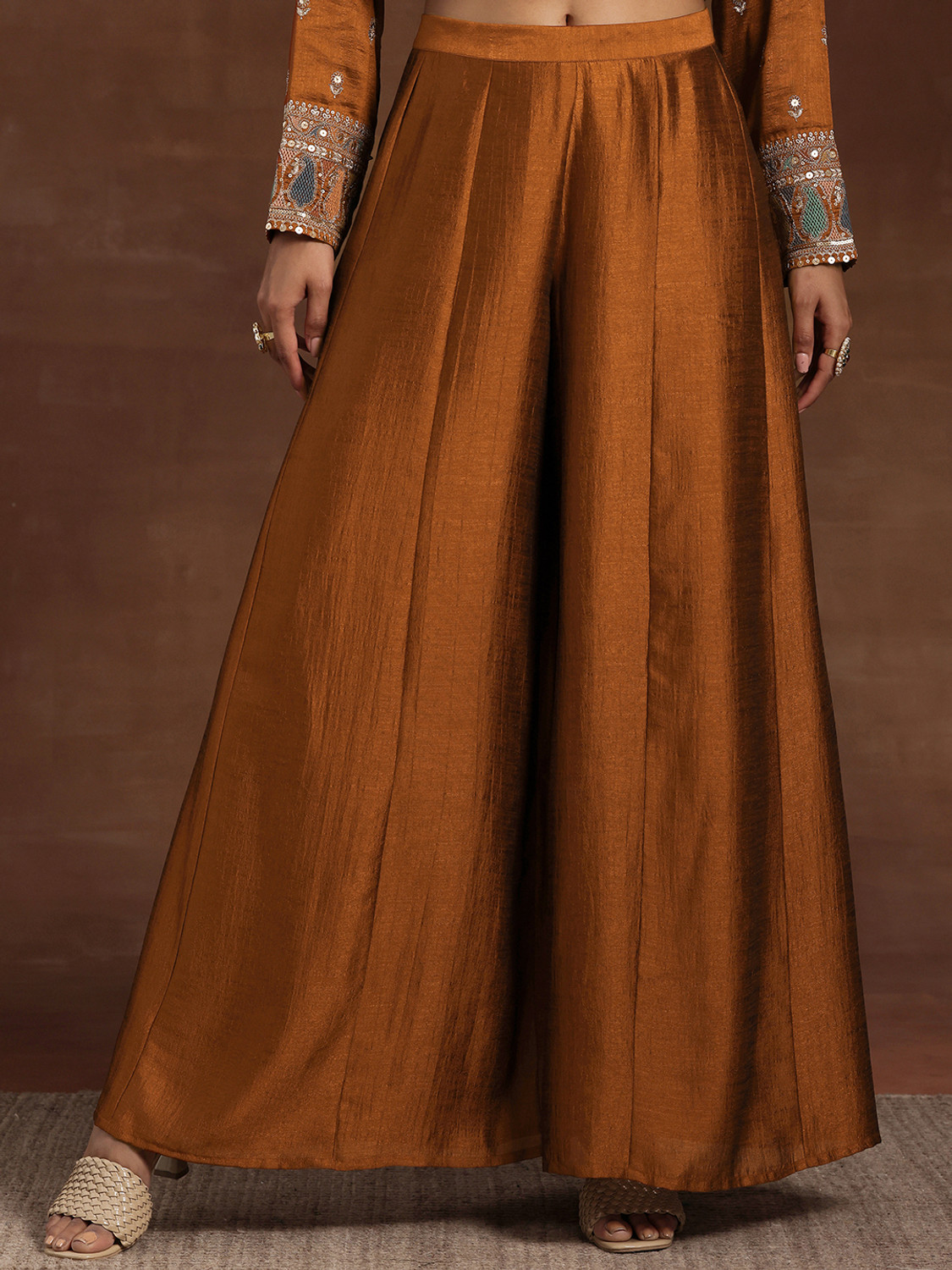 Image of LIBAS Women Kurta Palazzo Dupatta Set