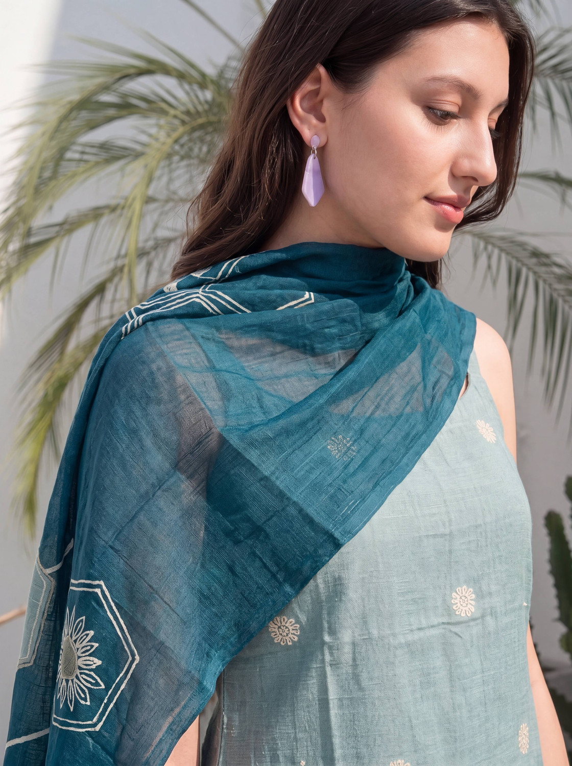 Image of SHREENATHJI TEXTILE Women Kurta Pant Dupatta Set