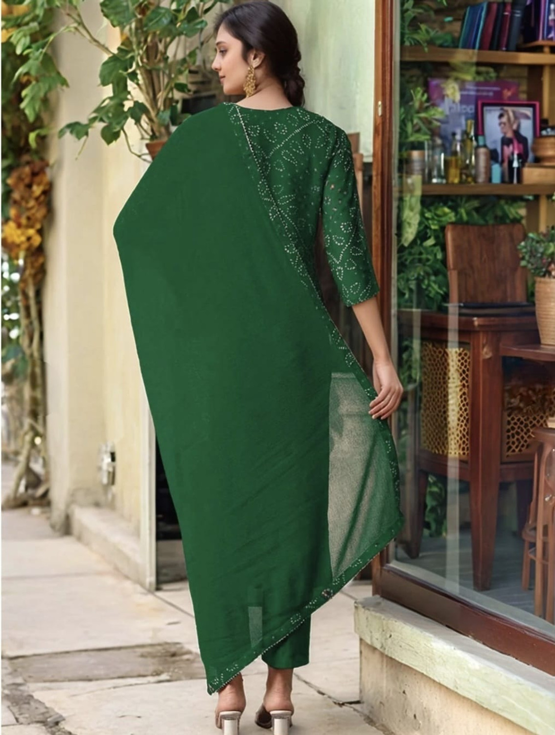 Image of ANJIKI Women Kurti Pant Dupatta Set