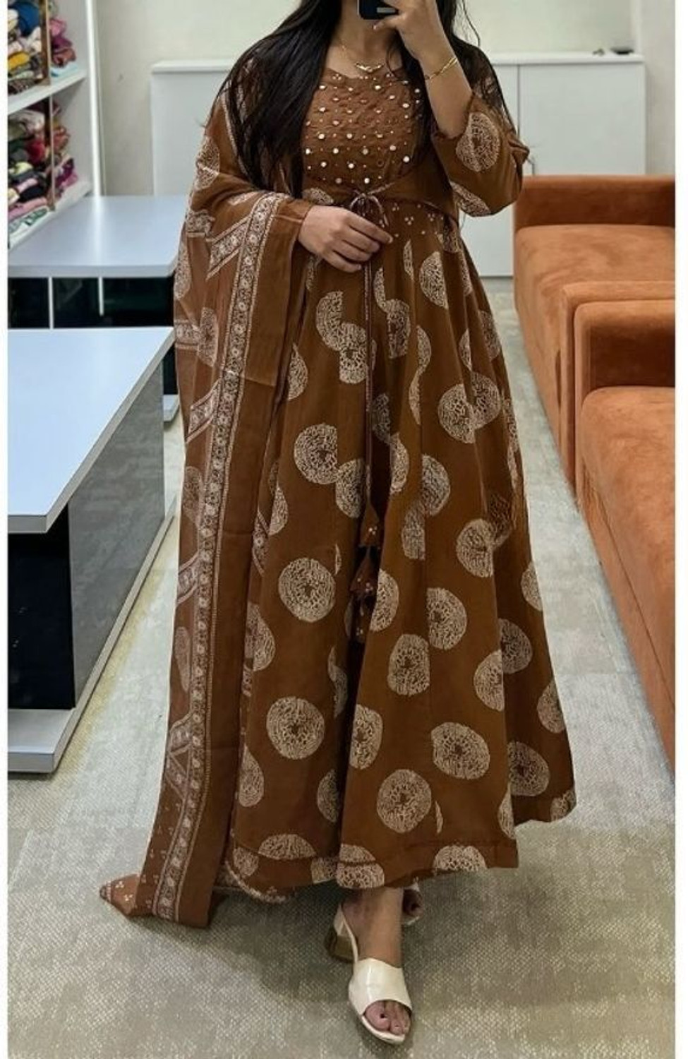 Image of r n Women Kurta Dupatta Set