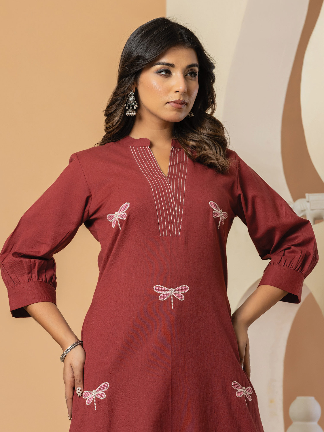 Image of Indo Era Women Kurta Palazzo Set