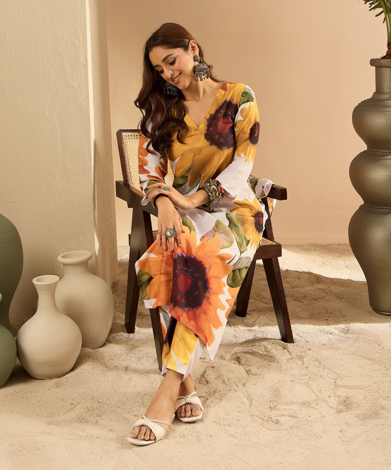 Image of Indo Era Women Kurta Pant Set