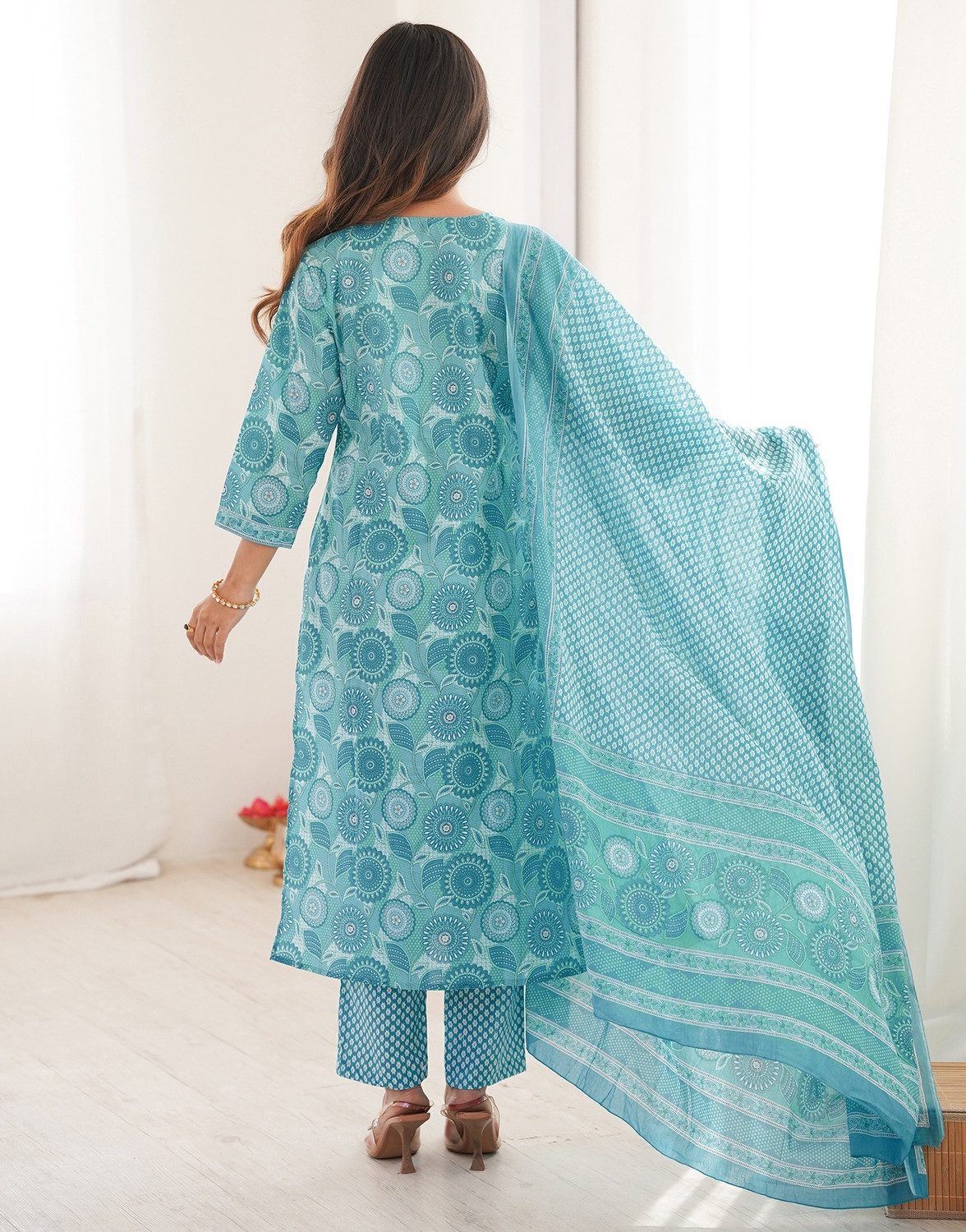 Image of Tasrika Women Kurti Pant Dupatta Set