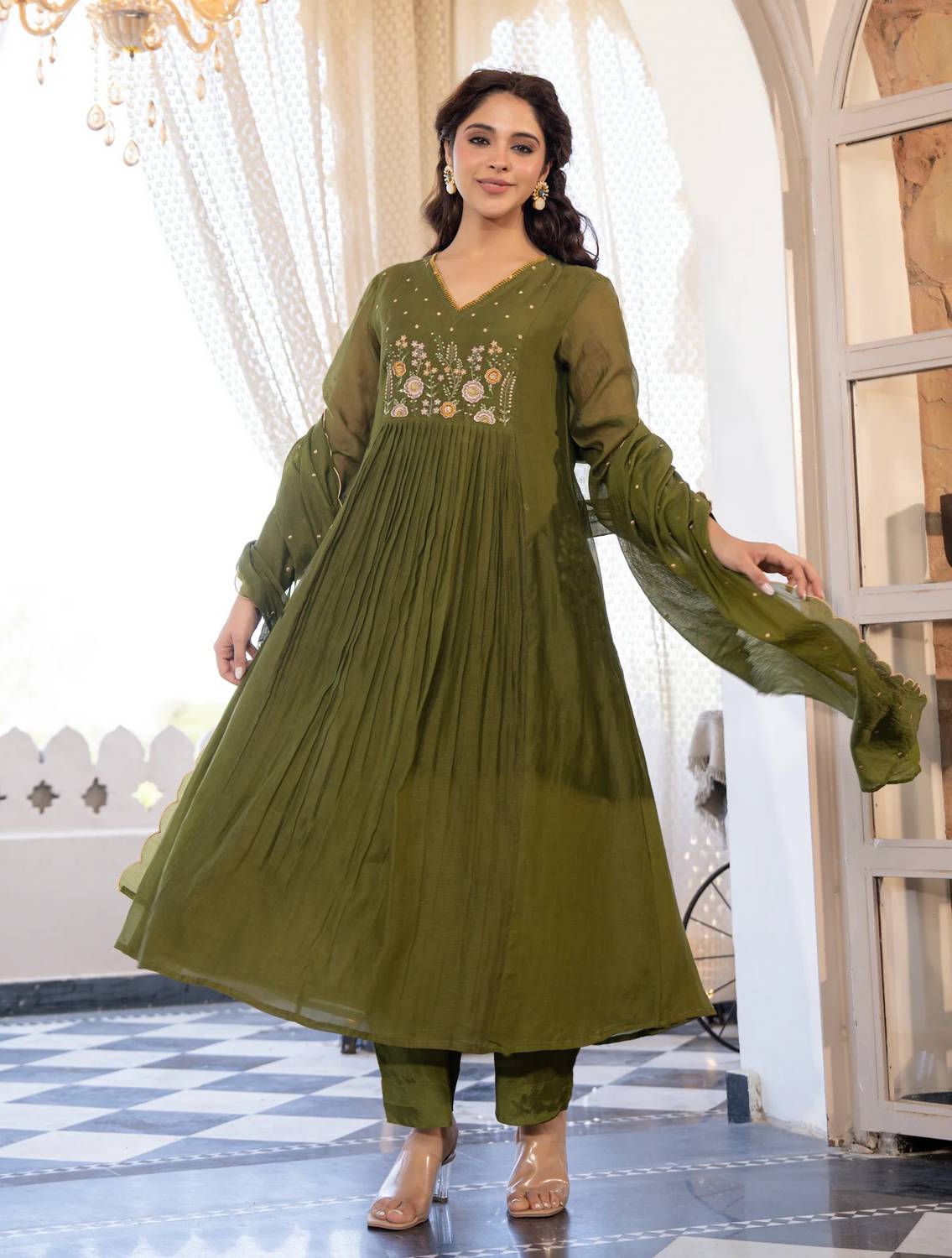 Klosia Women Kurta Pant Dupatta Set - Image 5