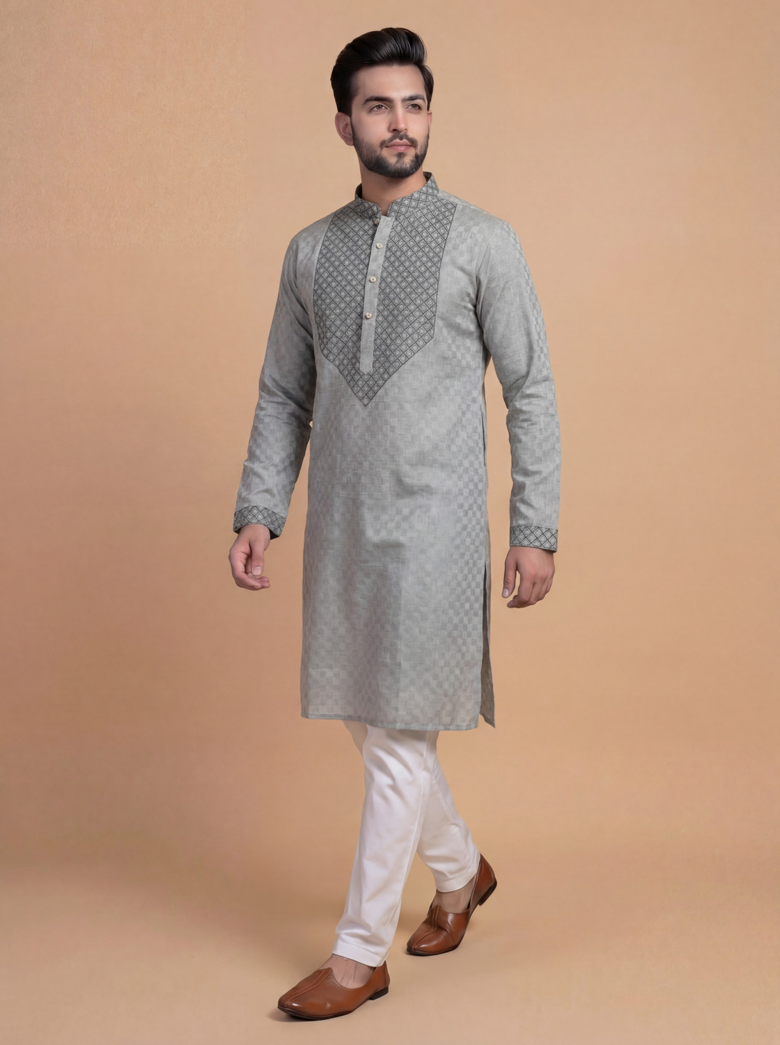 Image of Tibra Collection Men Kurta Pyjama Set