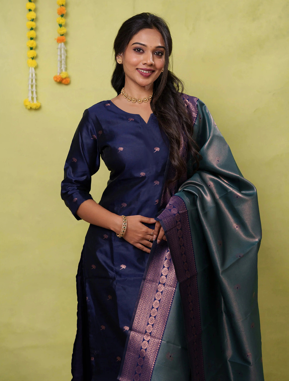 Image of VASRYA Women Kurta Pant Dupatta Set