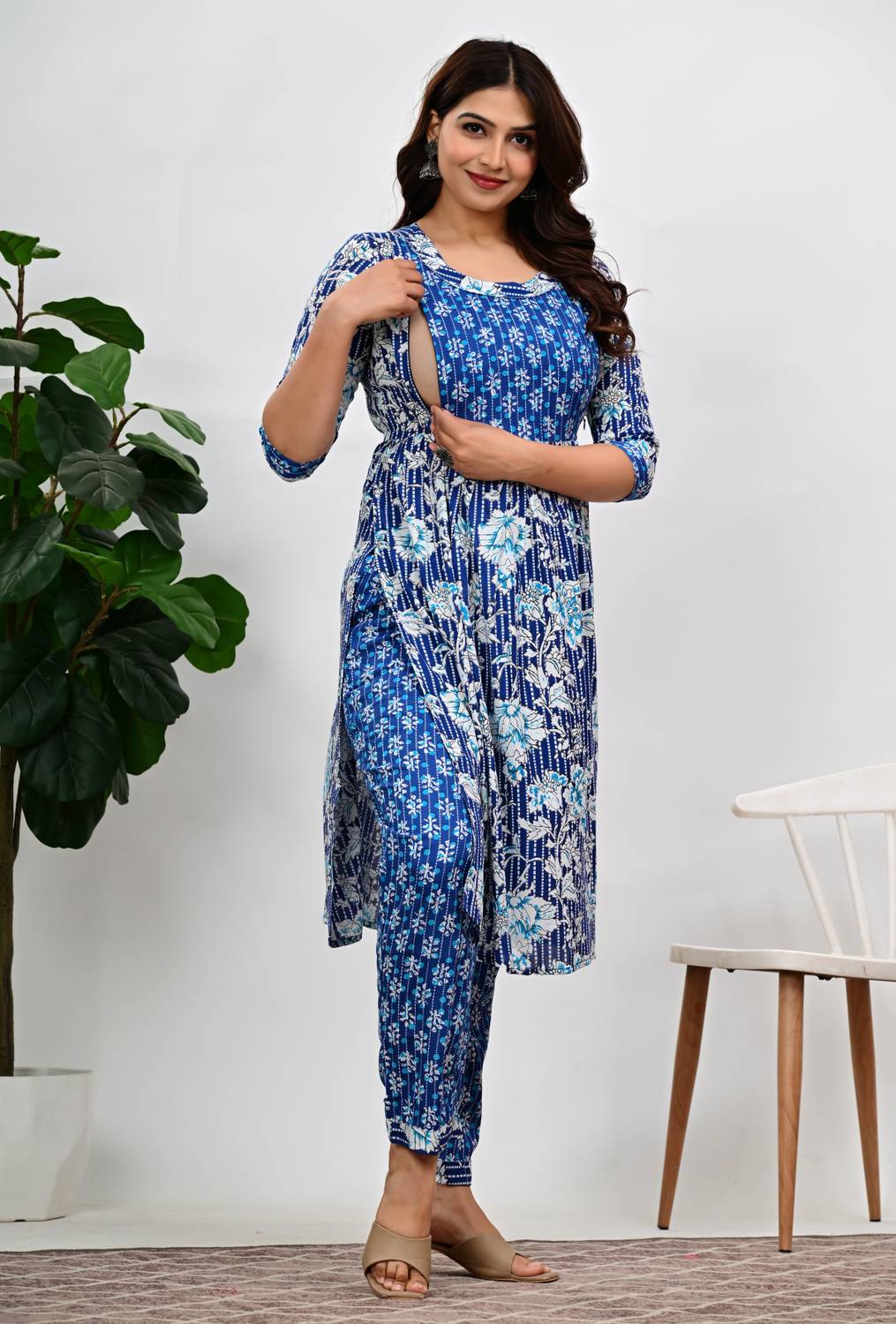 77Taj7 Women Kurta Pant Set