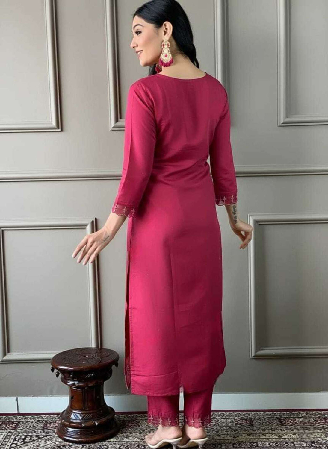 Image of HISTORY THE ART Women Kurta Pant Dupatta Set