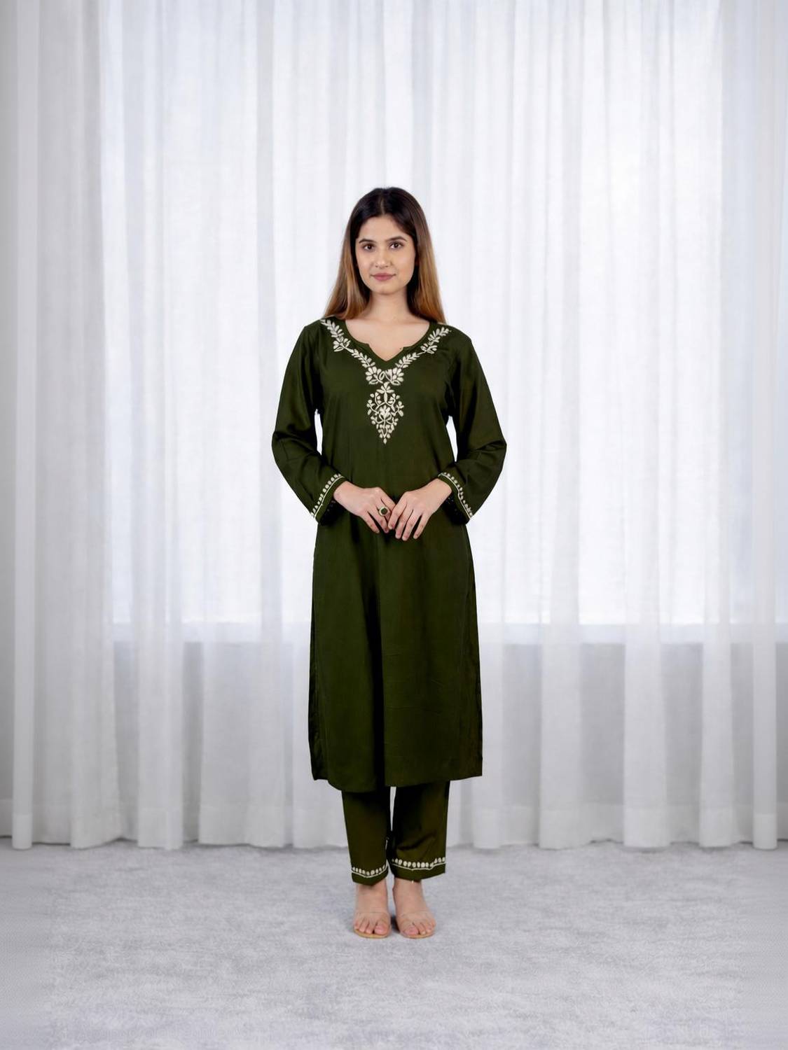 Ajantatextile Women Kurta Pant Set
