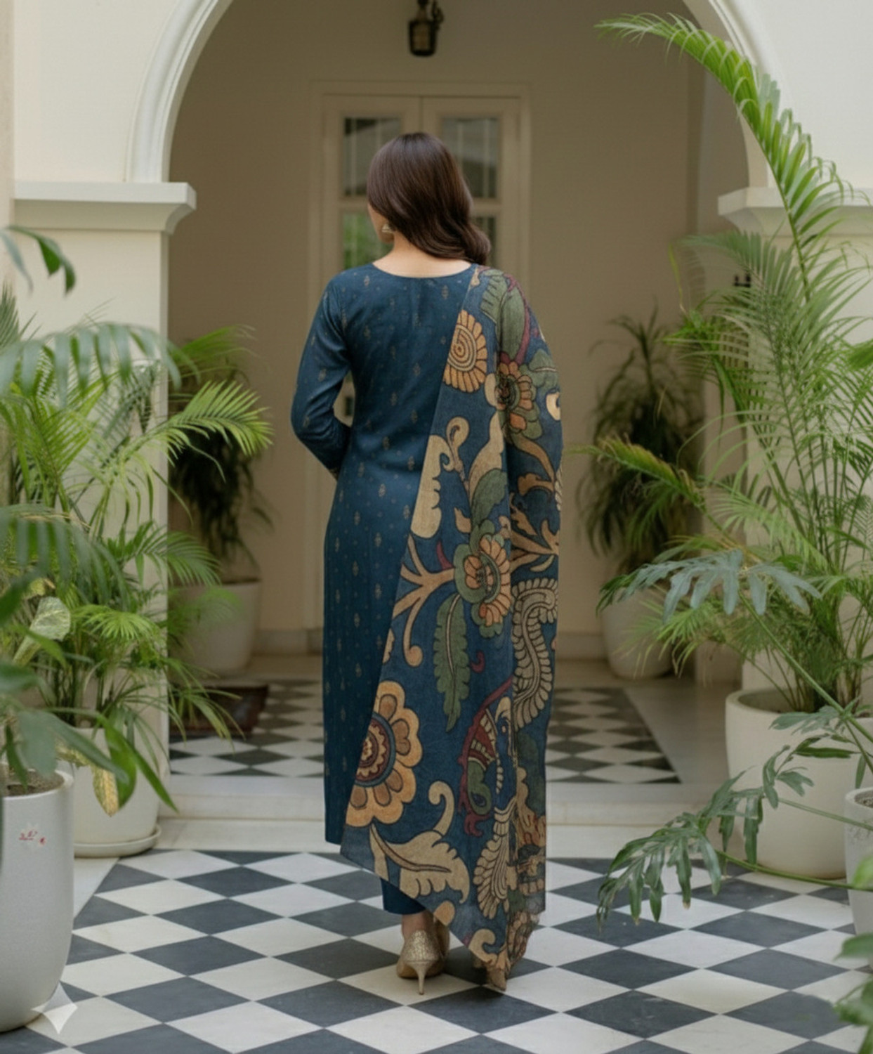 Image of Moda Rapido Women Kurti Pant Dupatta Set