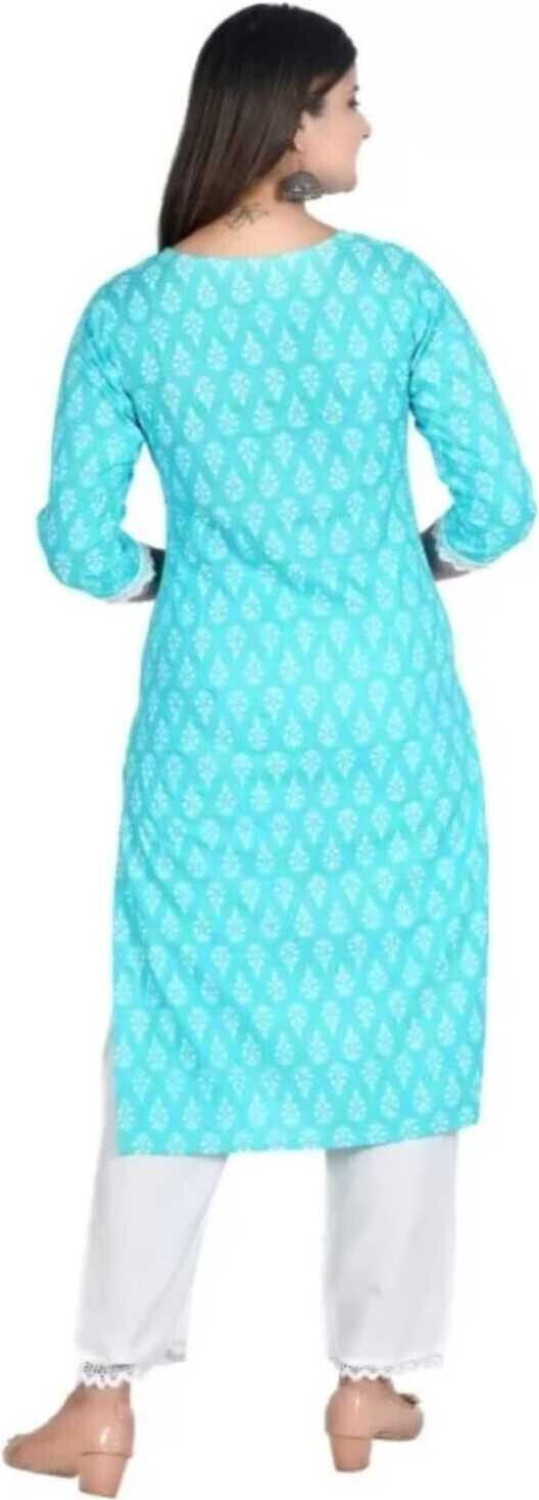 Image of VIRIDIAN Women Kurta Palazzo Dupatta Set
