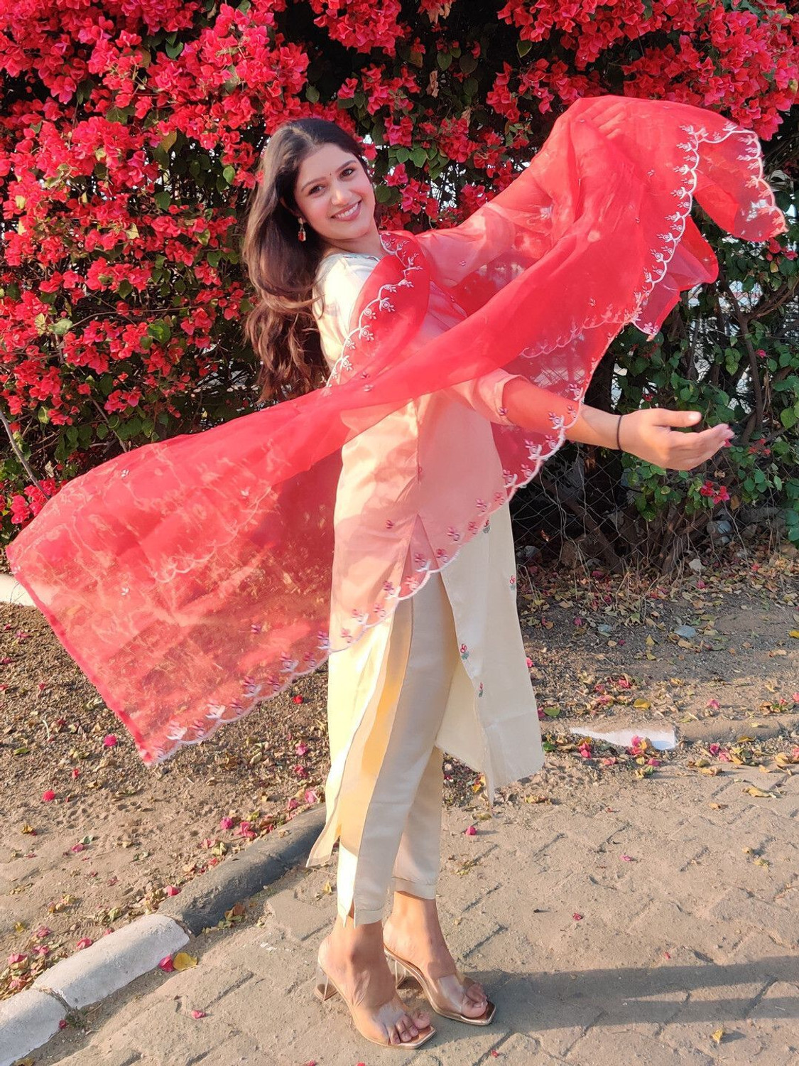 Image of VredeVogel Women Kurta Pant Dupatta Set