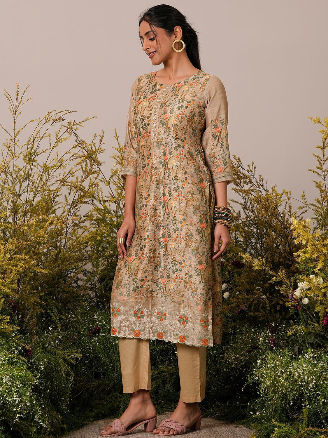 Image of LIBAS Women Kurta Pant Dupatta Set