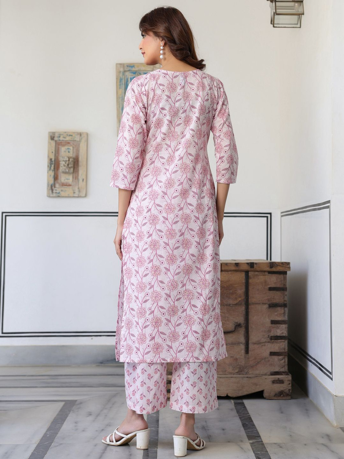 Image of Janasya Women Kurta Pant Set