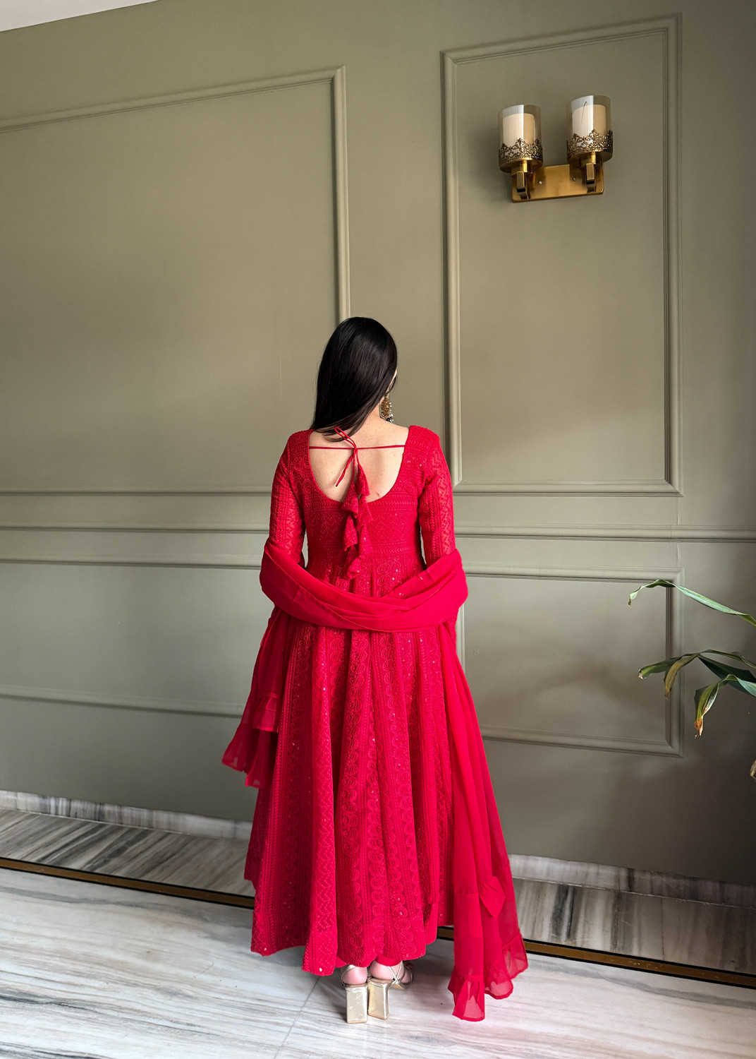 Image of Kryvyn Anarkali Gown