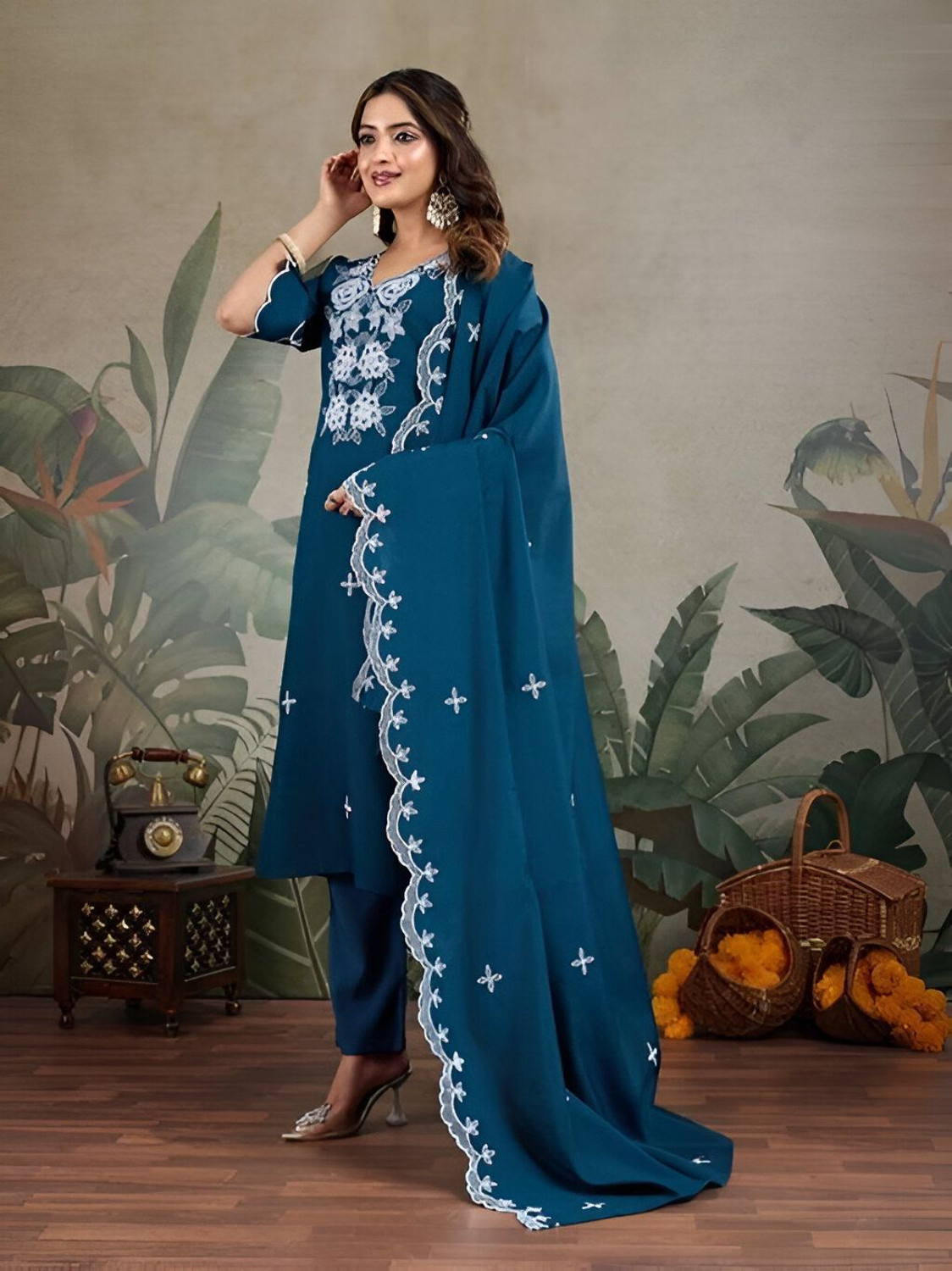 Image of Lazzly Women Kurta Pant Dupatta Set