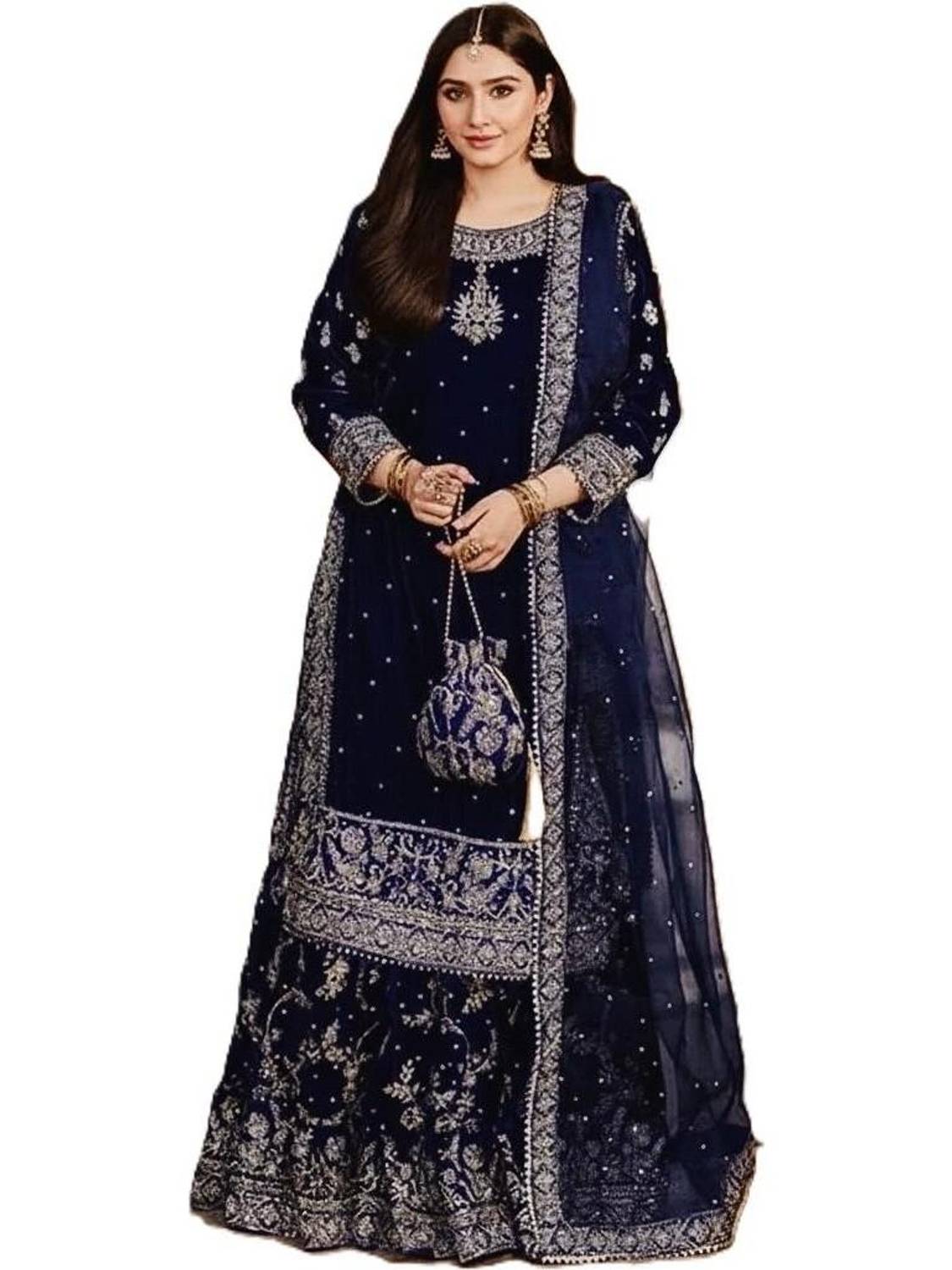BYRI Women Kurti Sharara Dupatta Set