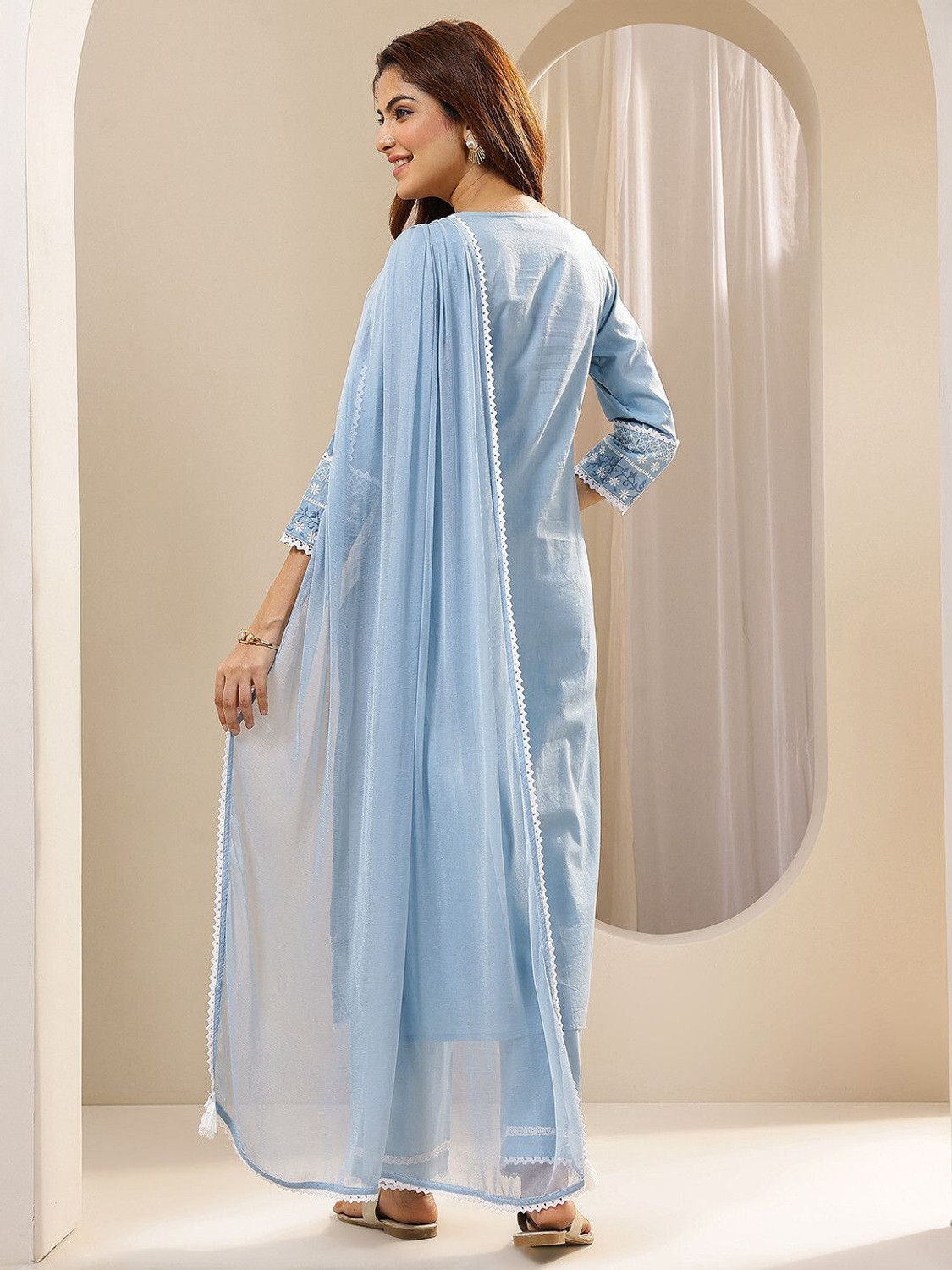 Image of LIBAS Women Kurta Pant Dupatta Set