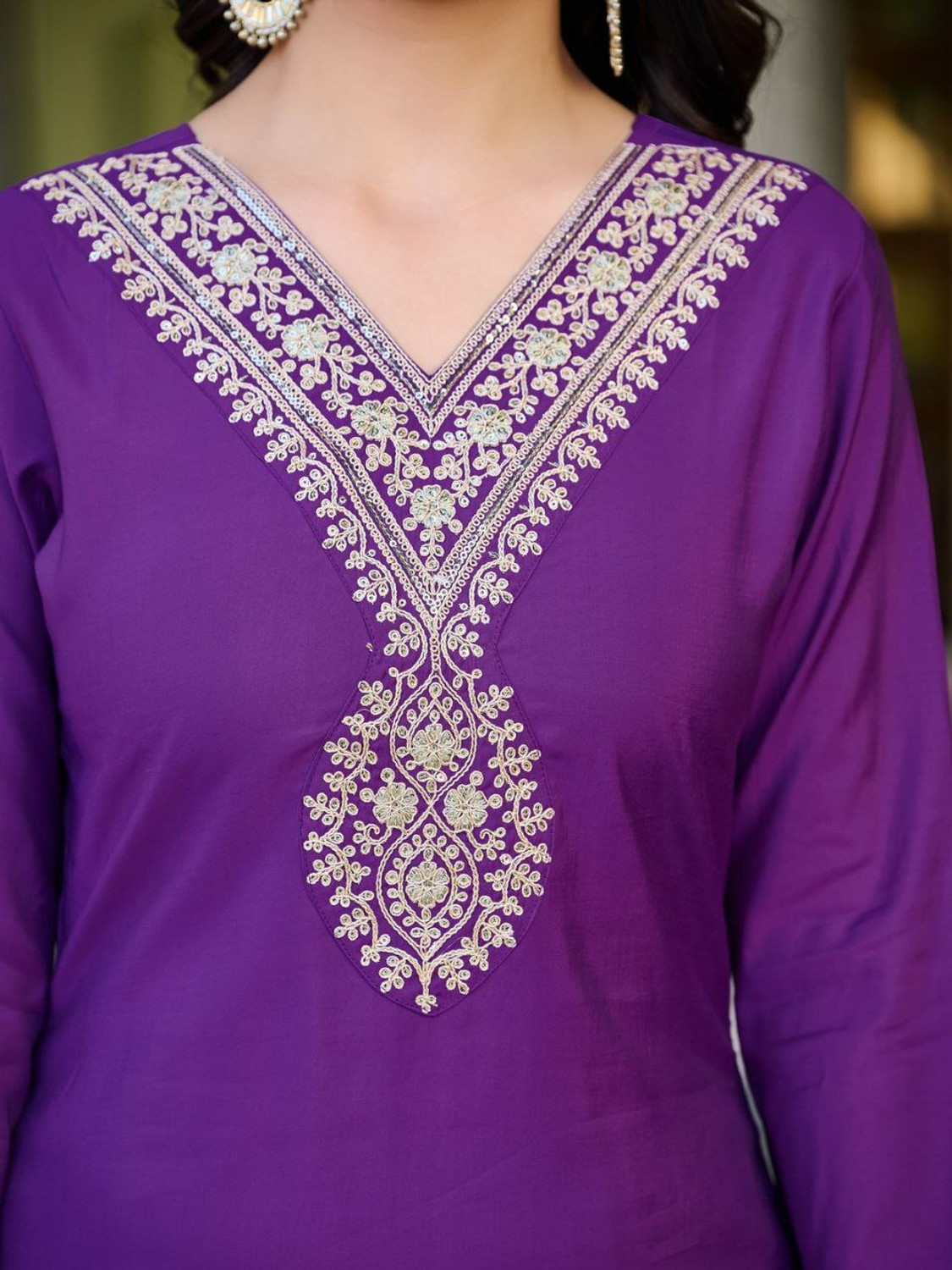 Image of TRAHIMAM Women Kurta Pant Dupatta Set