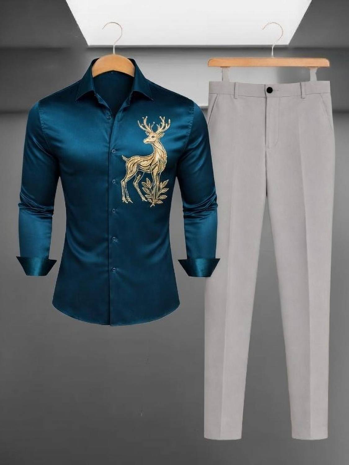 TorontoCN Men Shirt Pant Set