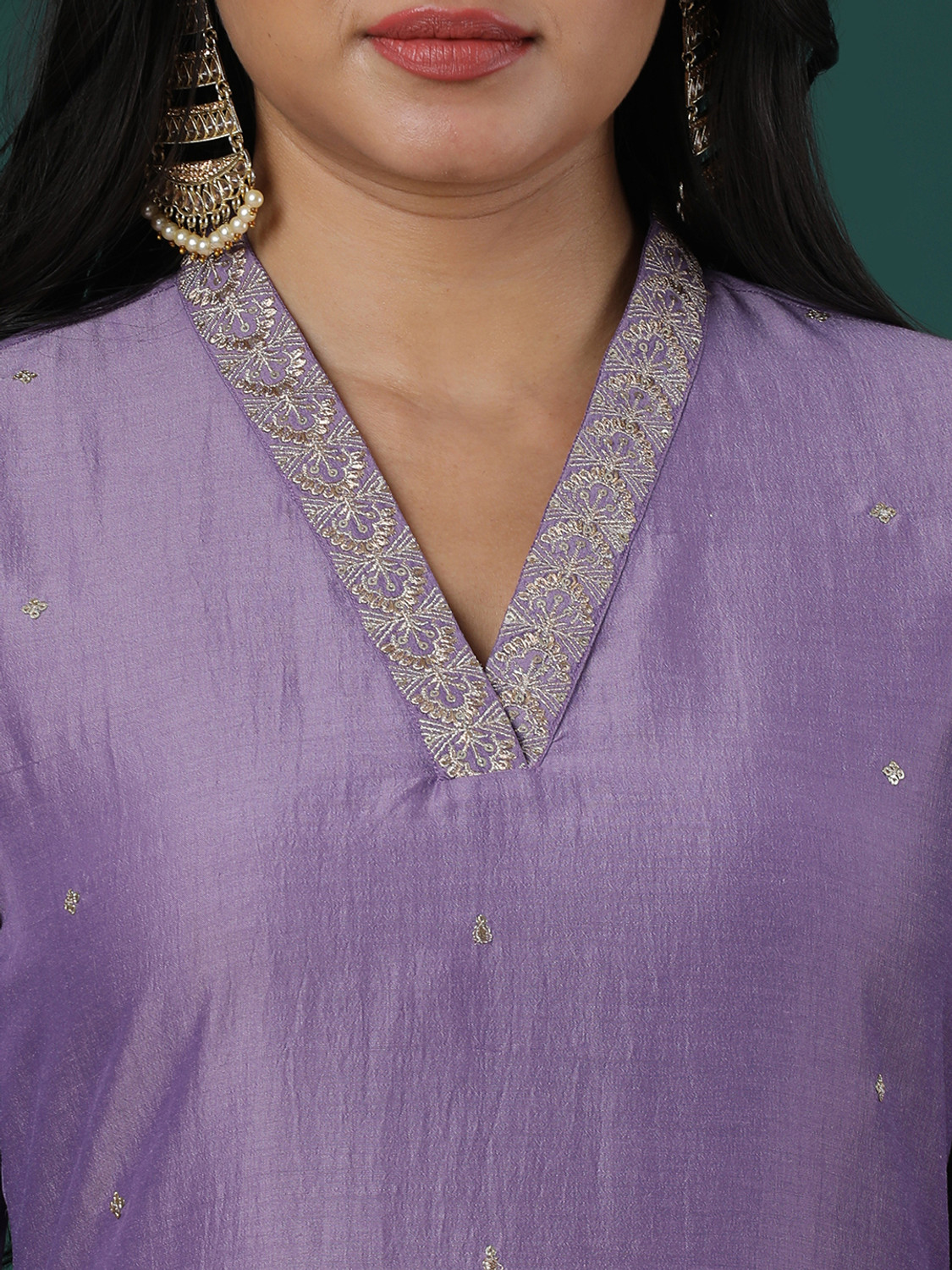 Image of Globus Women Polyester Kurta Pant Set