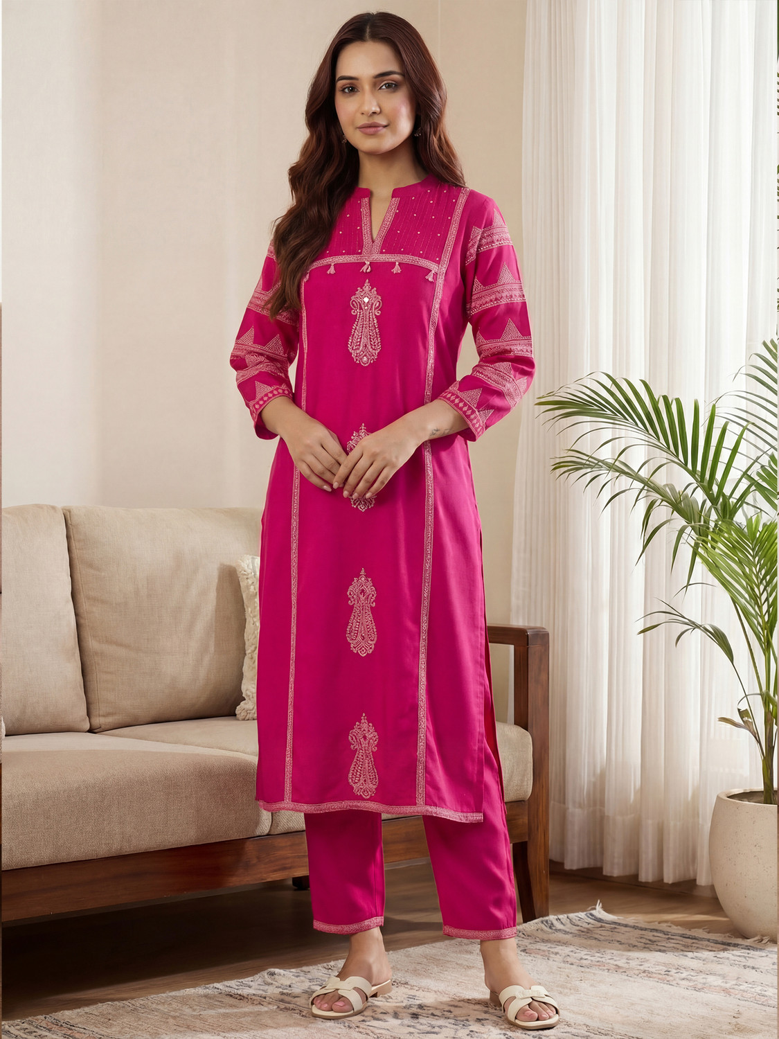 Image of Indo Era Women Kurta Pant Set