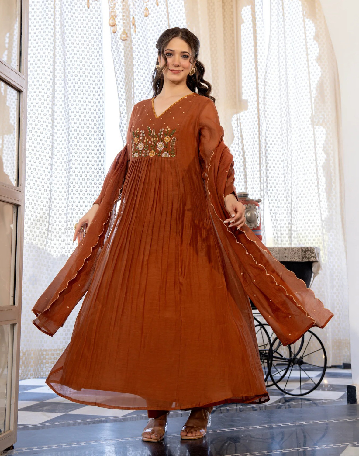 Image of Klosia Women Kurta Pant Dupatta Set