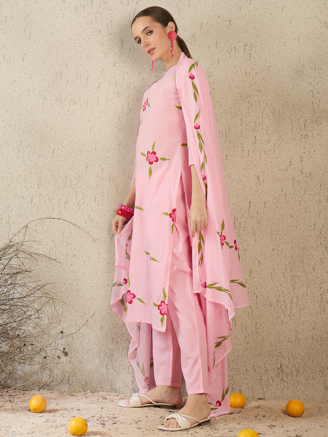 Image of Indo Era Women Kurta Pant Dupatta Set
