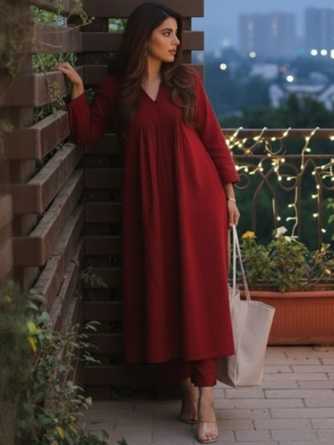 Image of MAHADEV Women Kurta Palazzo Set
