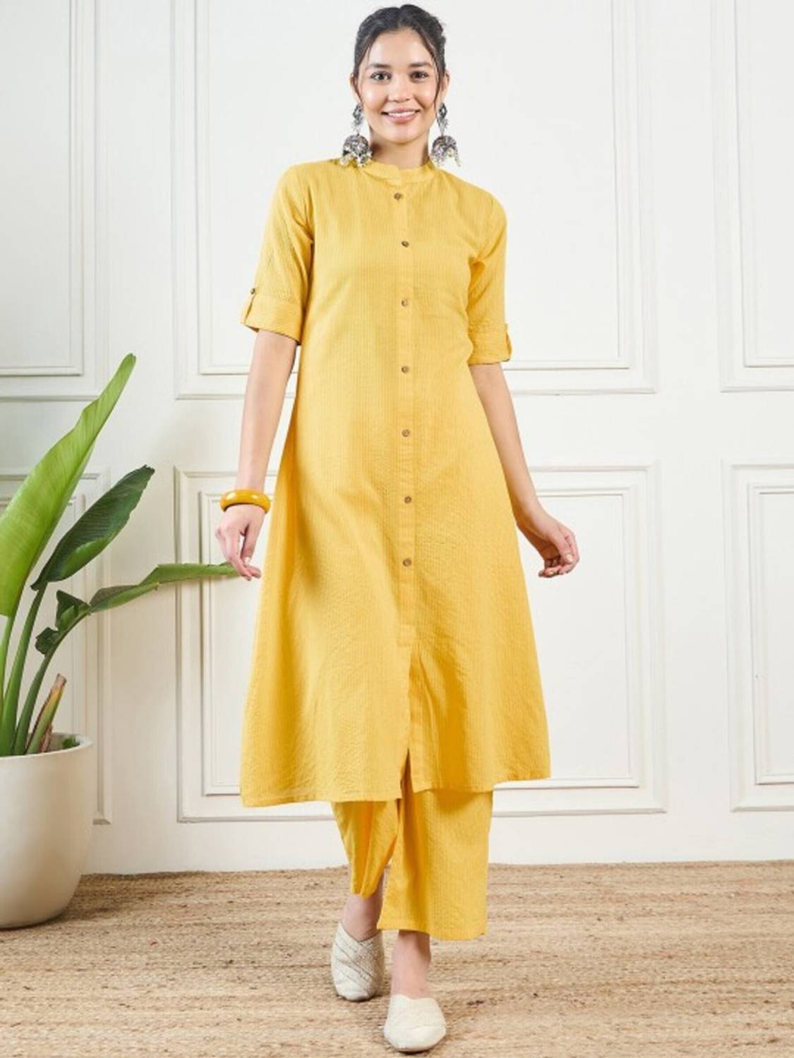 MARKSHIZUKA Women Kurta Palazzo Set