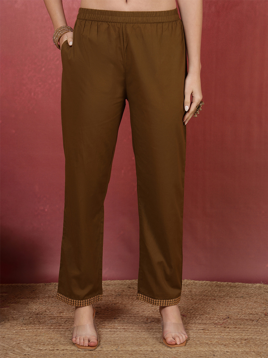 Image of Nishabd Women Kurta Palazzo Dupatta Set