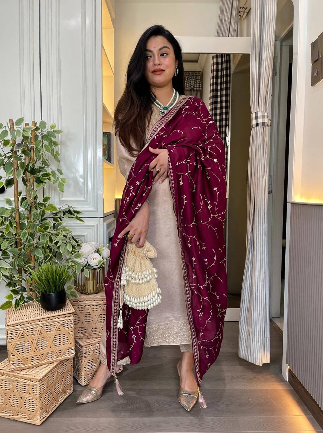 Creeper Women Kurta Pant Dupatta Set