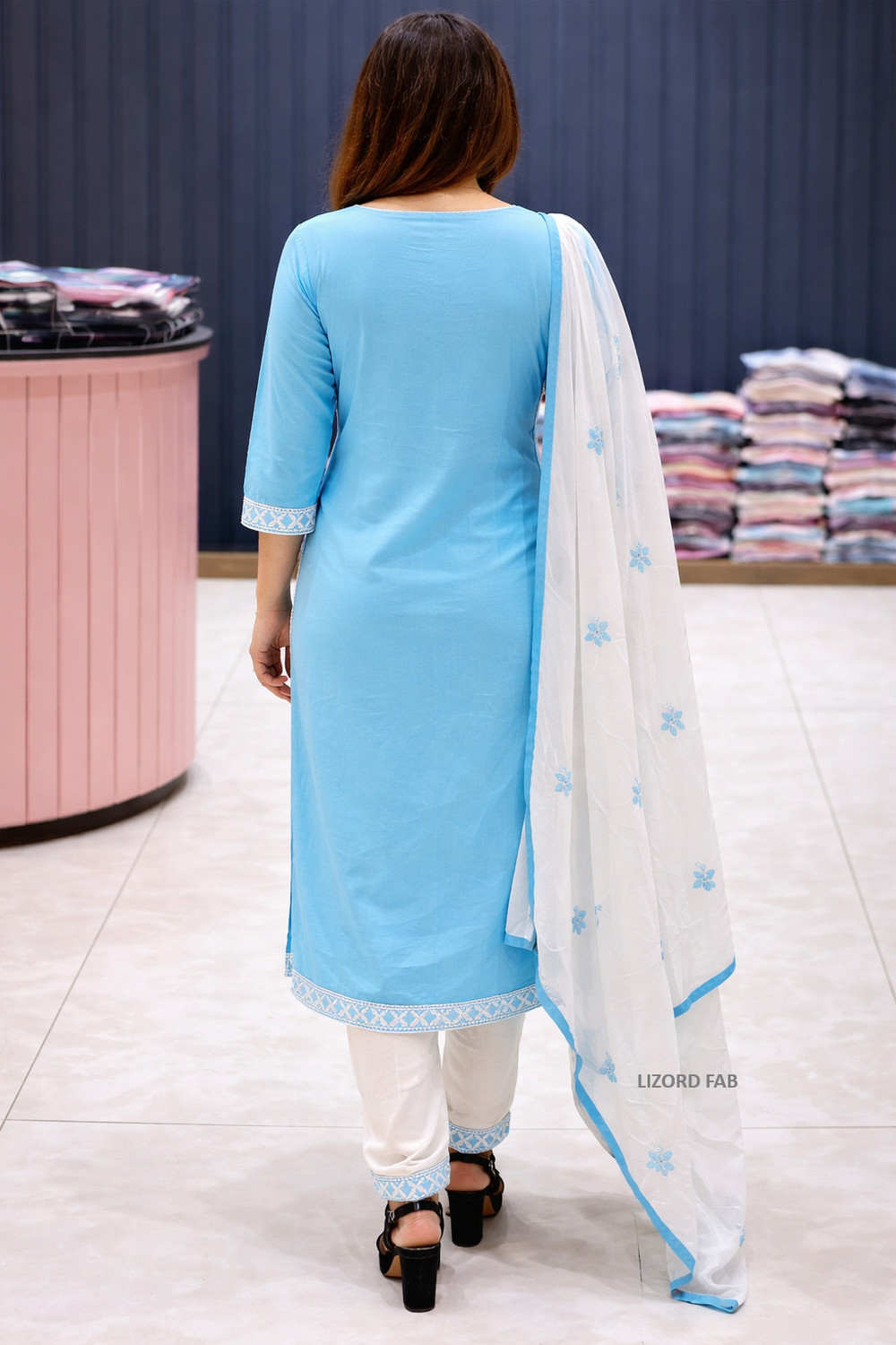 Image of LIZORD FAB Women Kurta Pant Dupatta Set