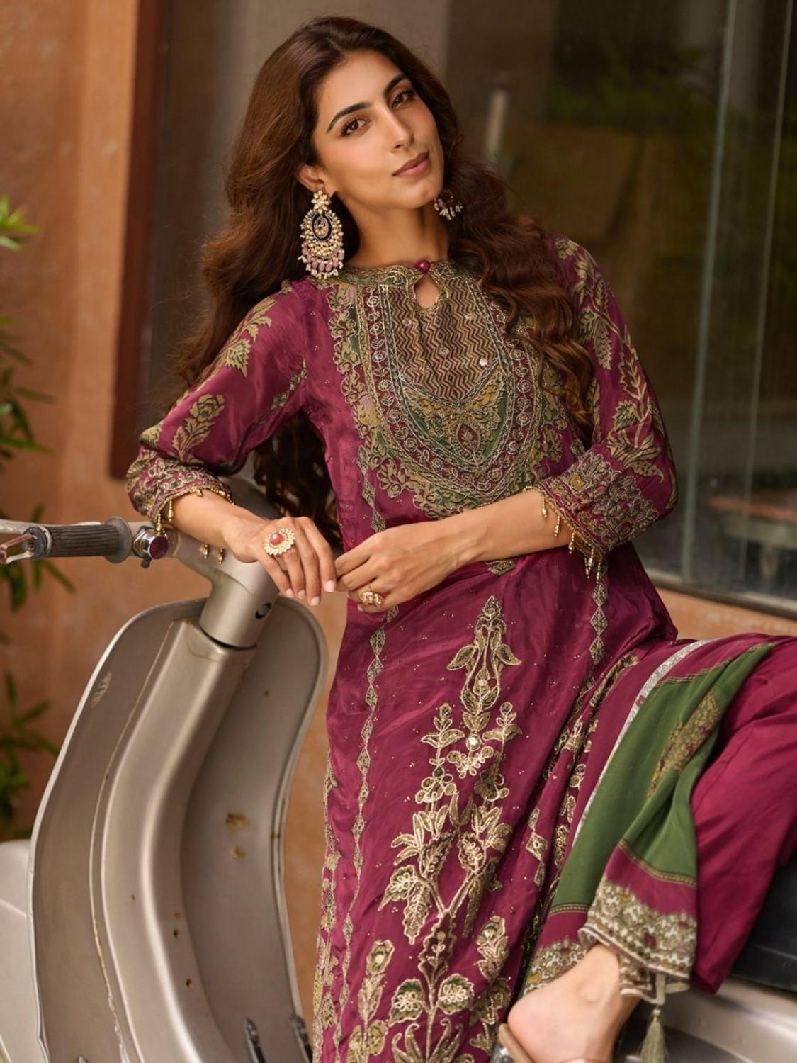 Image of ANOUK Women Kurta Pant Dupatta Set