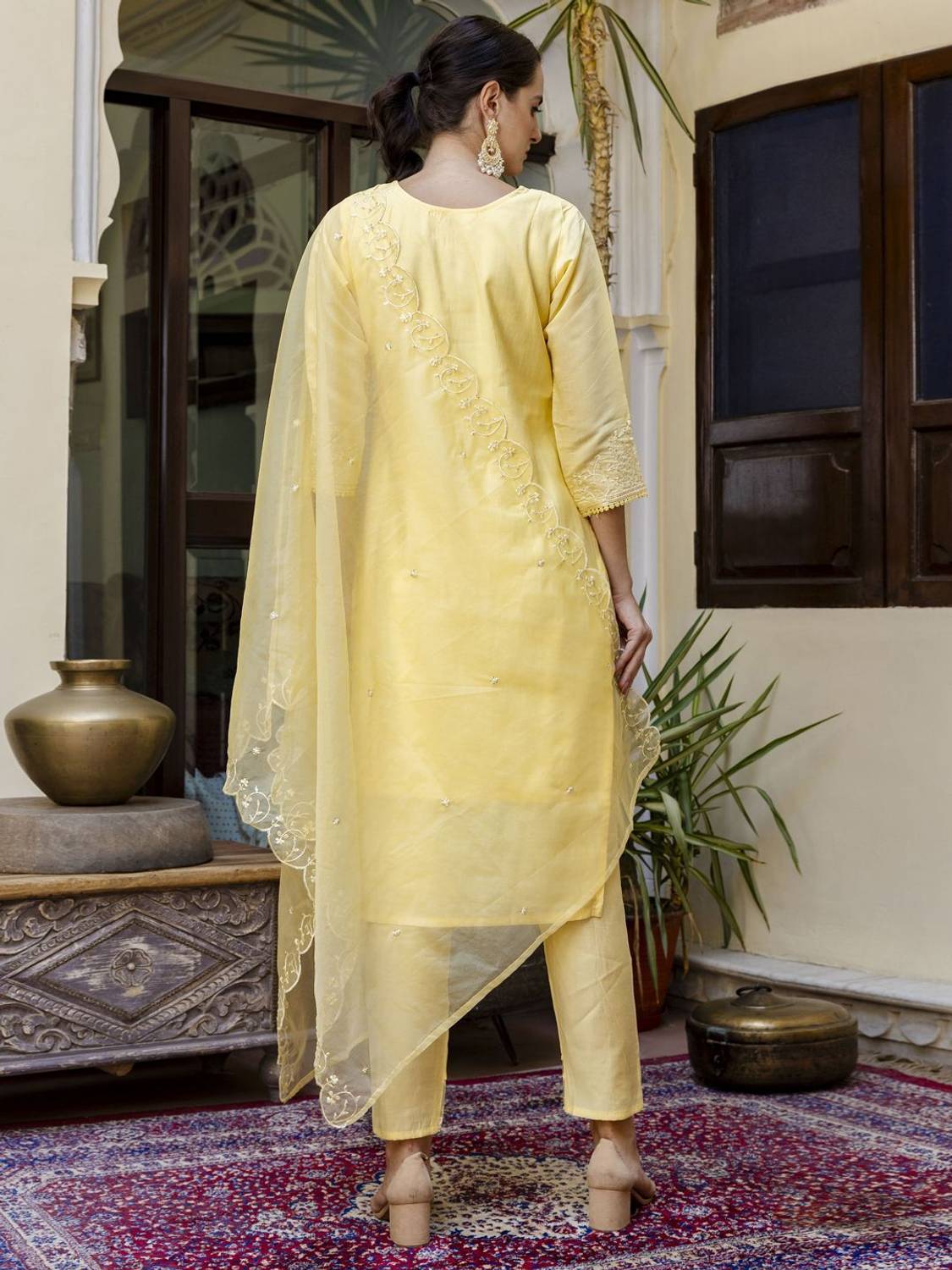 VredeVogel Women Kurta Pant Dupatta Set - Image 5
