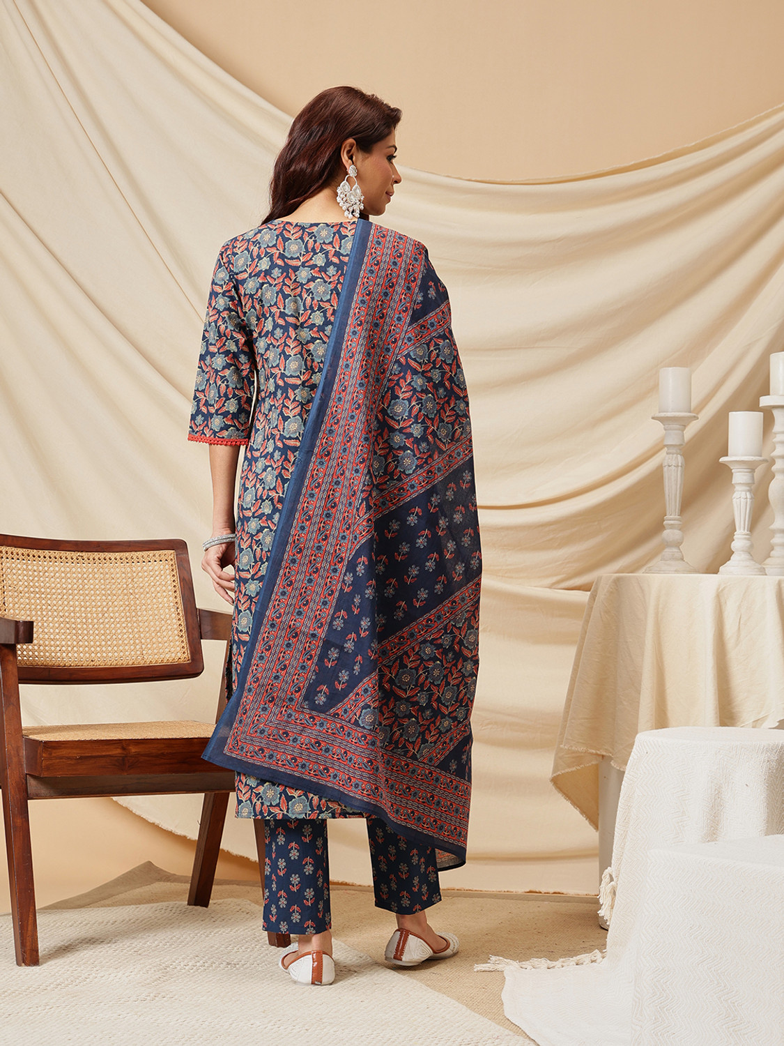 Image of Ginni Arora Label Women Kurta Pant Dupatta Set
