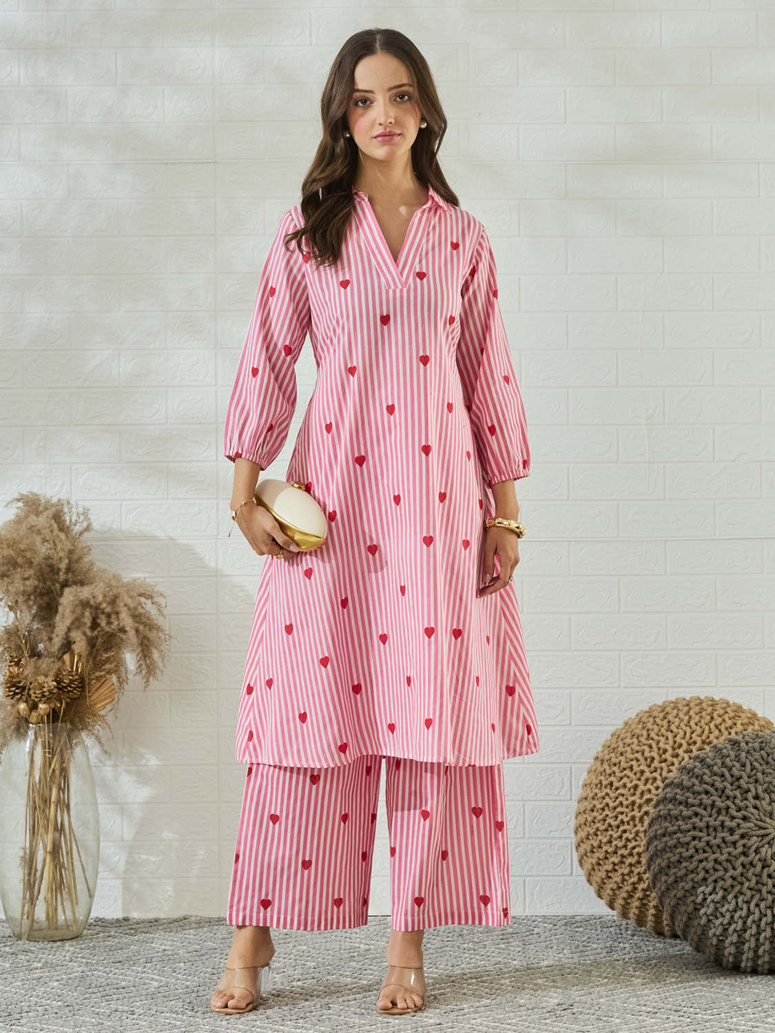 Image of MOKOSH Women Kurta Palazzo Set