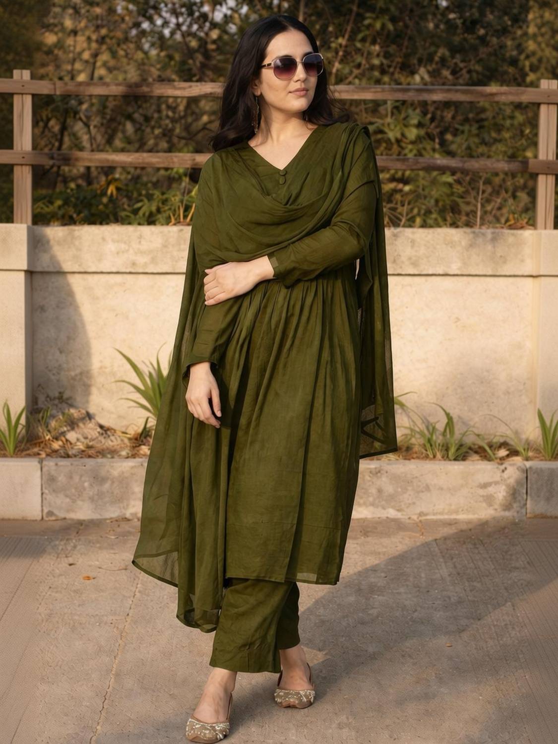 Ajantatextile Women Kurta Pant Dupatta Set