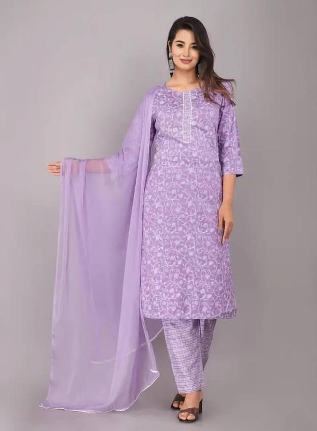 HouseOfCommon Women Kurta Pant Dupatta Set - Image 1