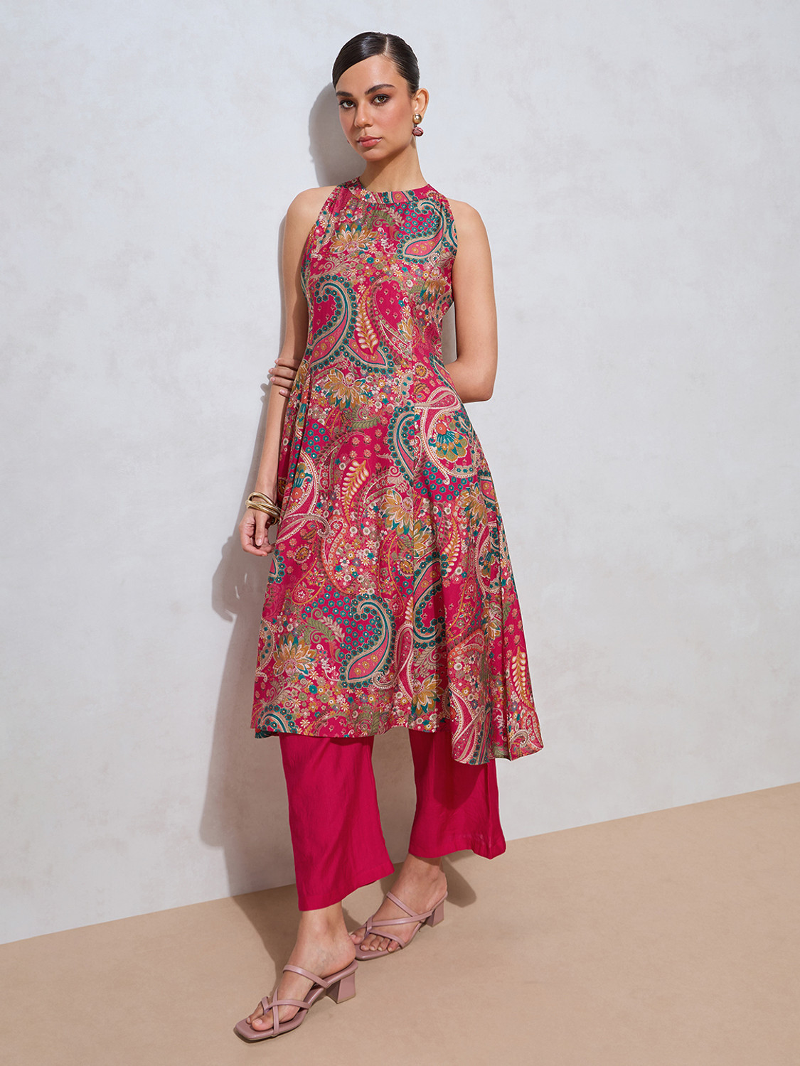Image of flowervelly Women Kurti Pyjama Set